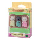 Sylvanian Persian Cat Triplets - White & Grey
