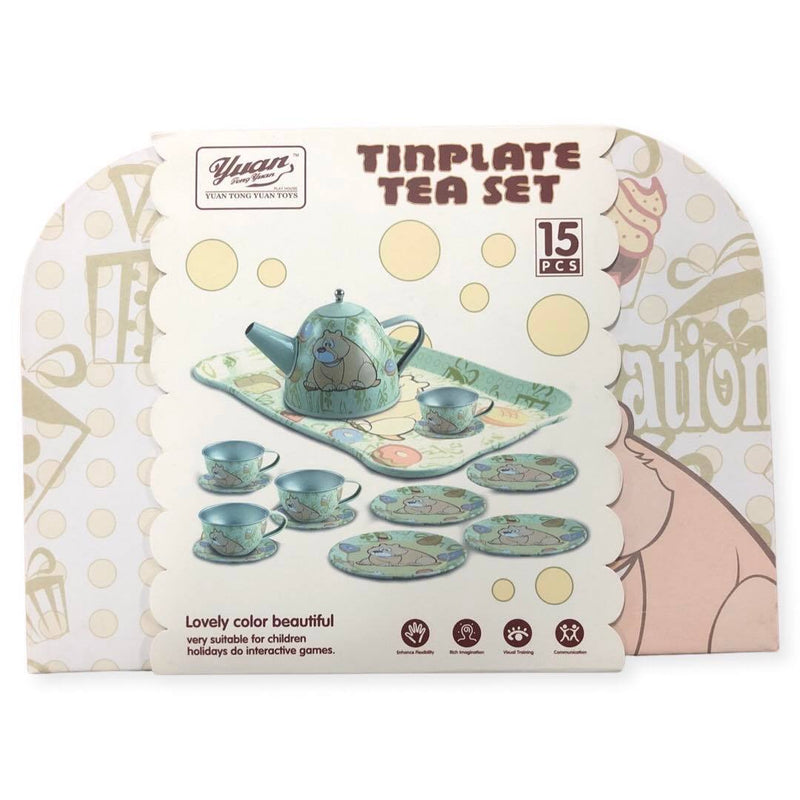 Tin Bear Teaset in Case 15pc Set
