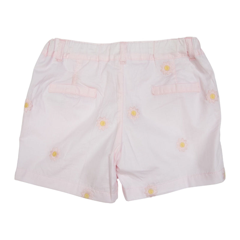 Korango | Flower Embroidered Shorts - Light Pink