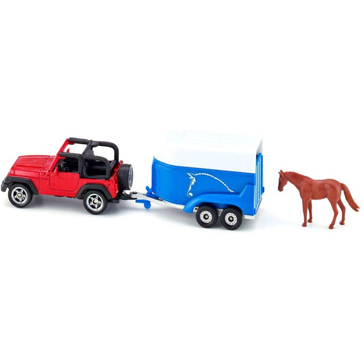 Siku Jeep Wrangler with Horse & Float