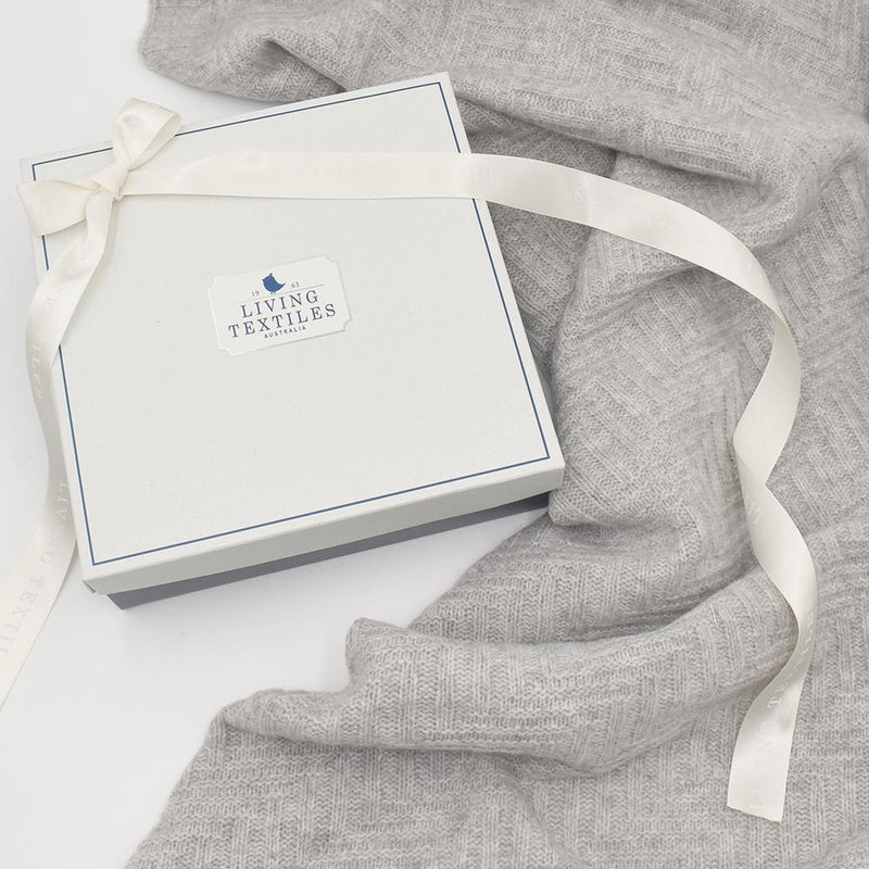 Living Textiles | Merino Cot Blanket - Grey