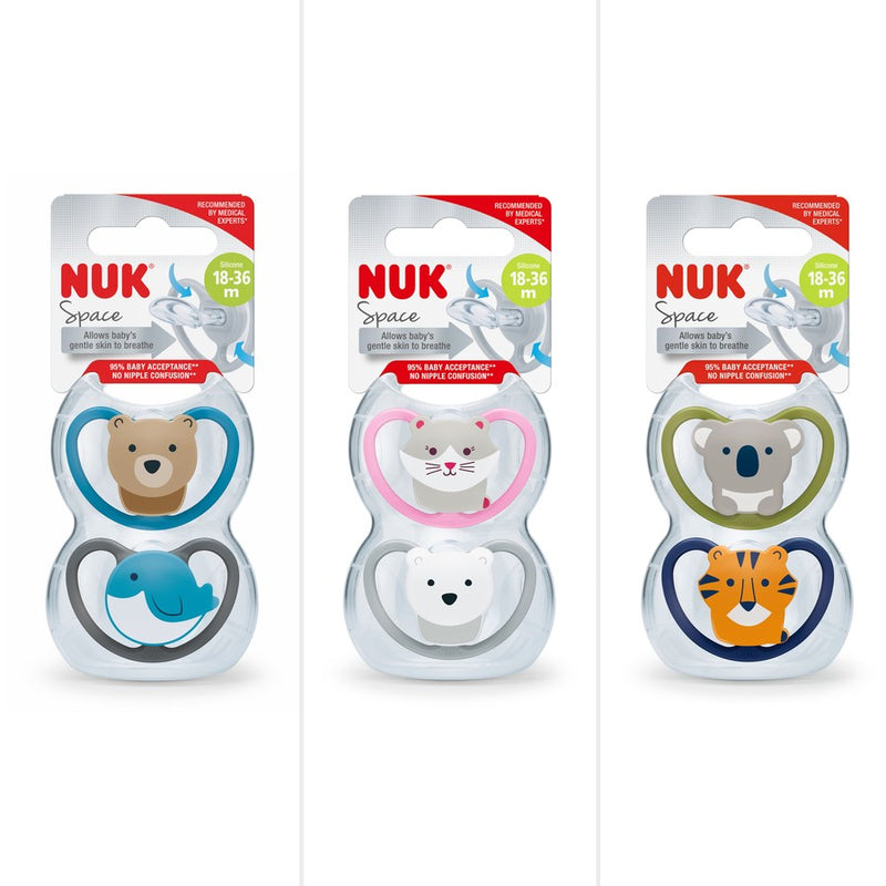 Nuk | Space Silicone Soothers | Assorted