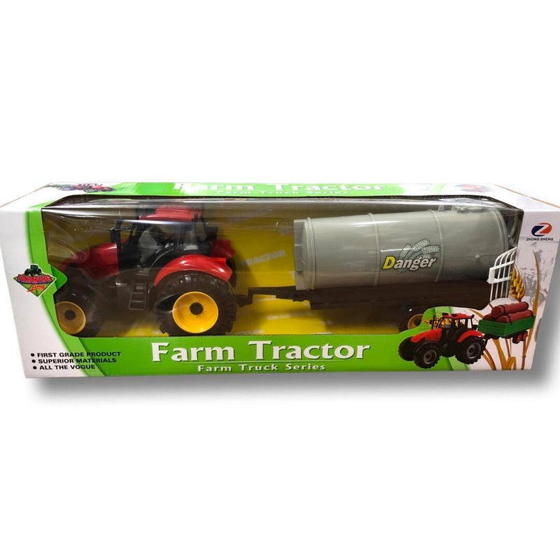 Farm Tractor with Trailer