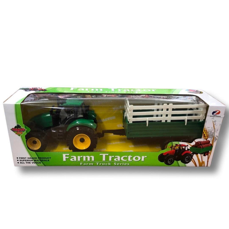 Farm Tractor with Trailer