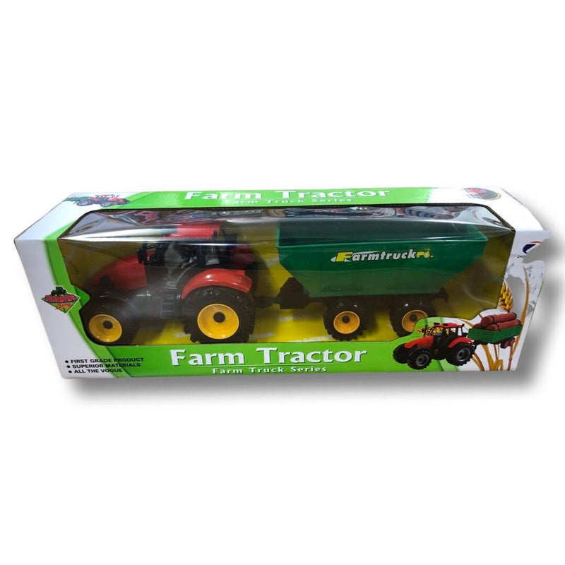 Farm Tractor with Trailer