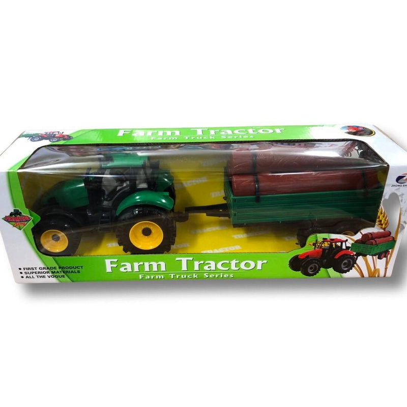 Farm Tractor with Trailer