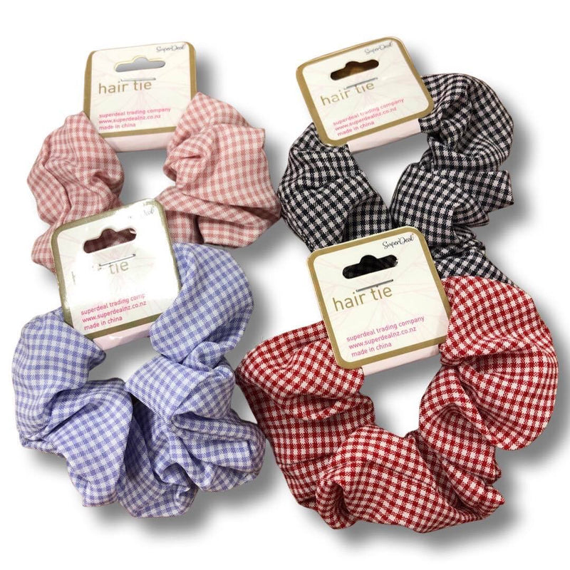 Gingham Scrunchie - Assorted colours