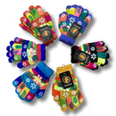 CHILDREN'S POLYESTER YARN GLOVES, DOUBLE-LAYER 15CM