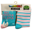 Momoko Kids Socks - No Drama Llama - 5-8yrs