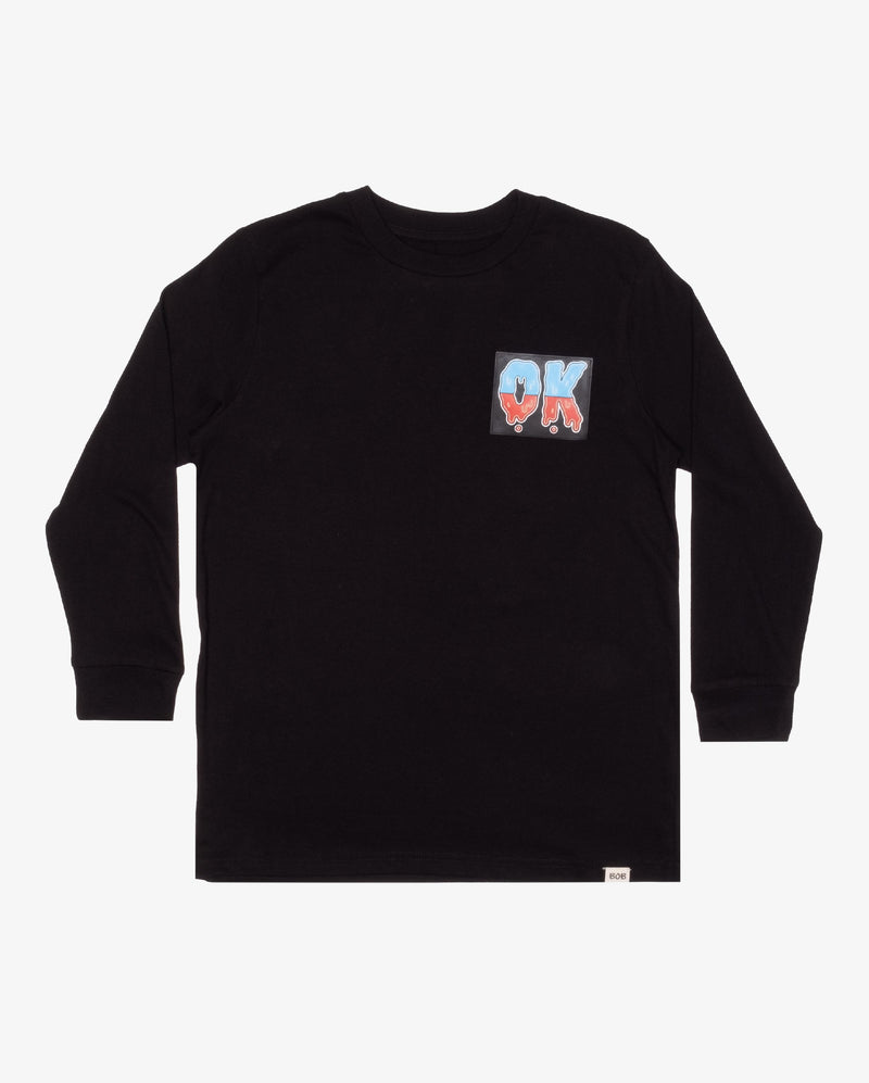 BOB| OK Gradient Straight Hem Longsleeve Tee