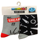 Momoko Kids Socks - Mr Break It 2pk - 8-10yrs