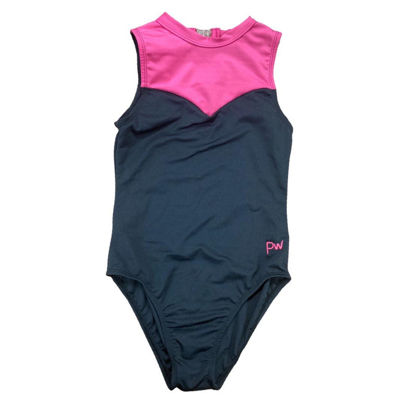 Jazz Leotard -Cerise/Black - Girls