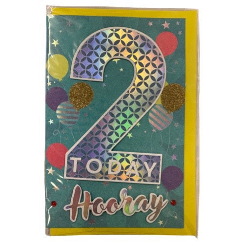 Handiworks Birthday Card - 2yr old