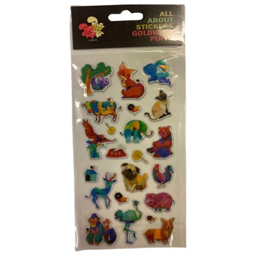 Animals Puffy Stickers