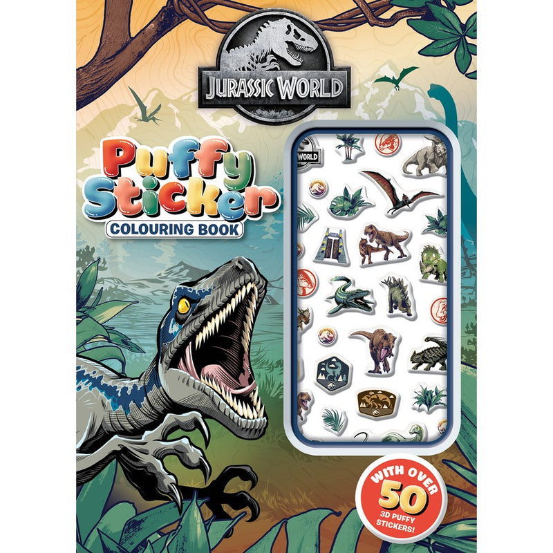 Jurassic World: Puffy Sticker Colouring Book (Universal)