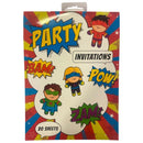 Super Hero Party Invitations