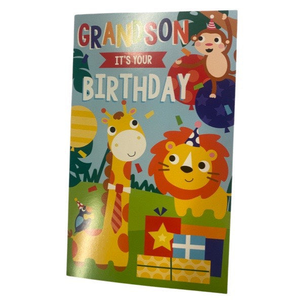 Grandson Juvenile Birthday Card