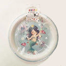 Mermaid Themed Paper Plates - pkt 8 -  23cm