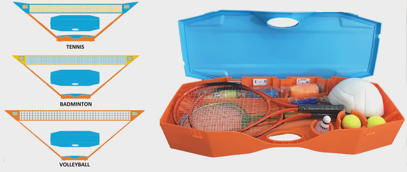 EASY DAYS PORTABLE 3 IN 1: TENNIS, BADMINTON & VOLLEY BALL