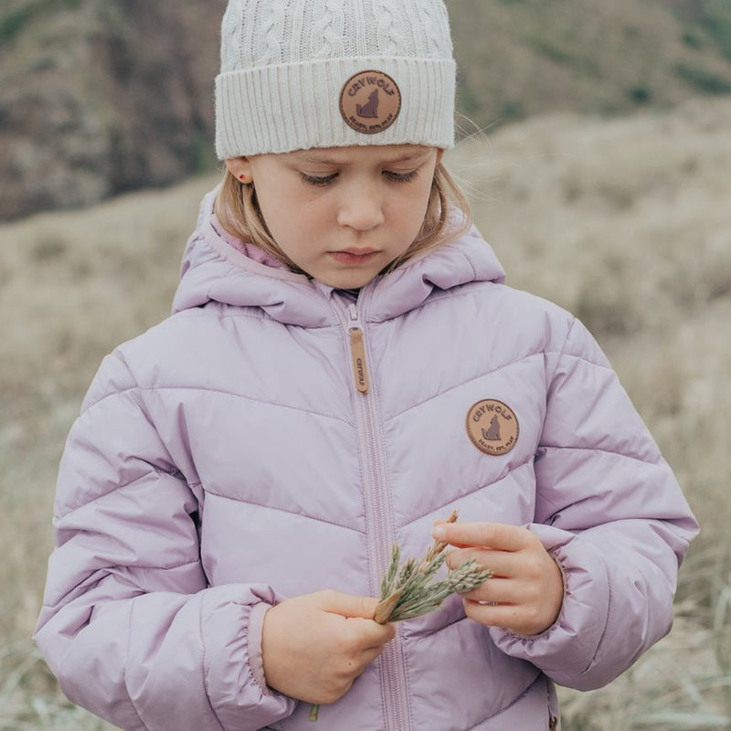 Crywolf | Eco-Puffer Jacket-Lilac