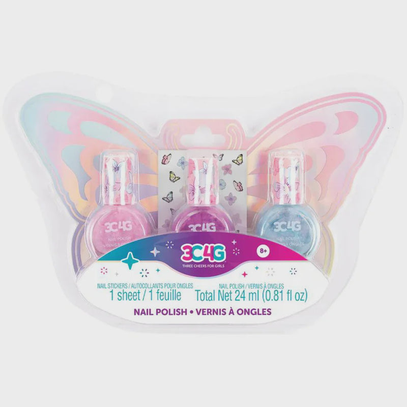 3C4G Nail Polish Butterfly Trio 3pk