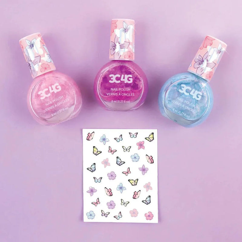 3C4G Nail Polish Butterfly Trio 3pk