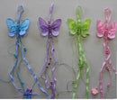 FABRIC BUTTERFLY HANGER - 4 ASST