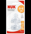 NUK First Choice Plus Anti-Colic Flow Control Teat 2 Pk