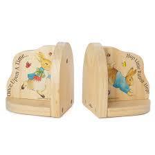 Peter Rabbit Wooden Bookends