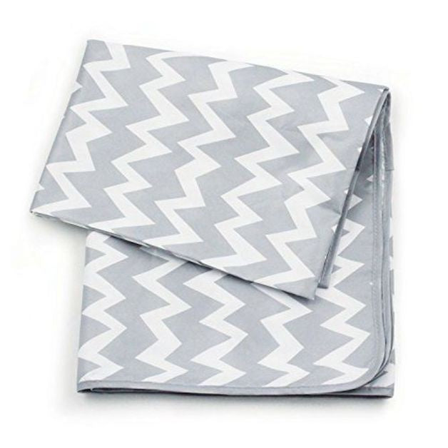 Bumkins: Waterproof Splat Mat Chevron Grey