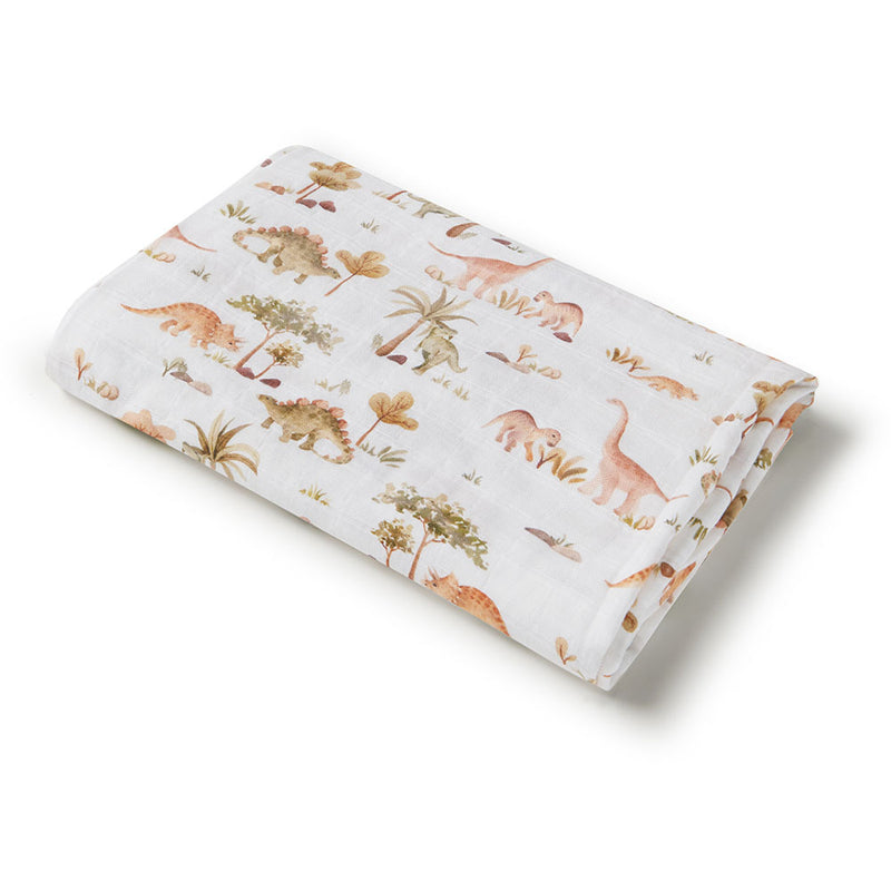 Snuggle Hunny  | Dino Organic Muslin Wrap