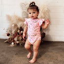 Snuggle Hunny | Pink Wattle Short Sleeve Bodysuit