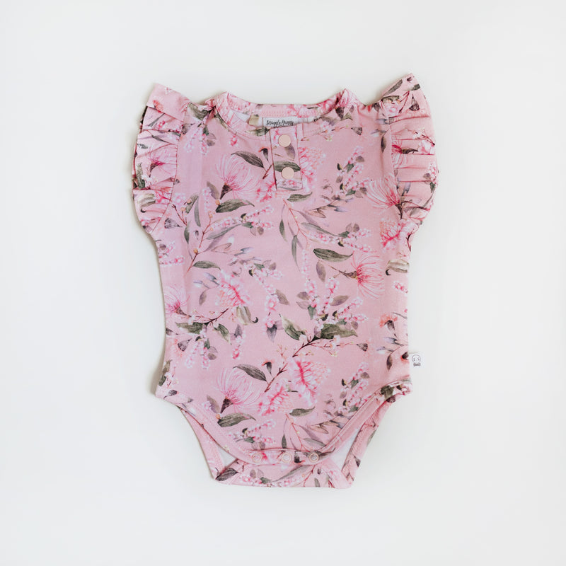 Snuggle Hunny | Pink Wattle Short Sleeve Bodysuit