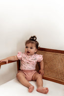 Snuggle Hunny | Pink Wattle Short Sleeve Bodysuit