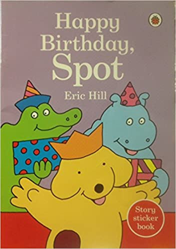 Happy Birthday Spot Story Sticker Book ( Purple cover)