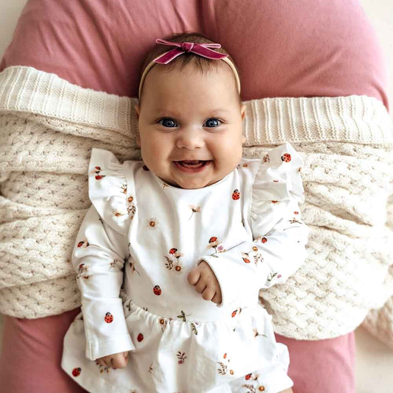 Snuggle Hunny | Ladybug Long Sleeve Organic Dress