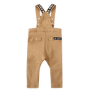 Cracked Soda | Juke Baby Boys Detailed Overalls - Denim Tan