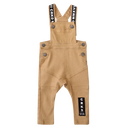 Cracked Soda | Juke Baby Boys Detailed Overalls - Denim Tan