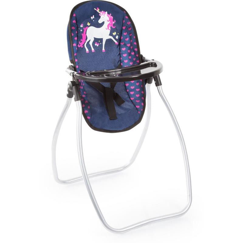 Bayer | Limited Vario Dolls High Chair - Navy Unicorn 4 in 1 set