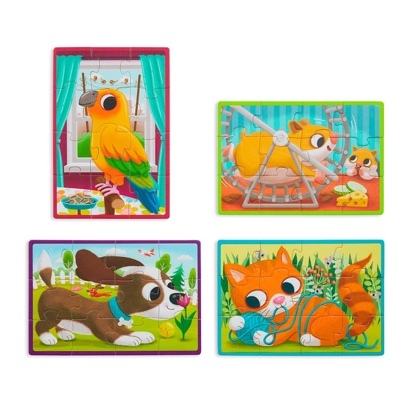 B.Woody - Wooden Pack o' Puzzles 48 pieces - Pets