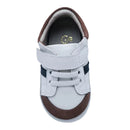 5 Peas | White w/Tan & Navy Trim Boys Shoe