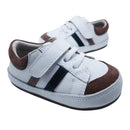 5 Peas | White w/Tan & Navy Trim Boys Shoe