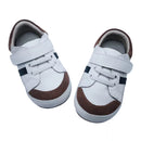 5 Peas | White w/Tan & Navy Trim Boys Shoe