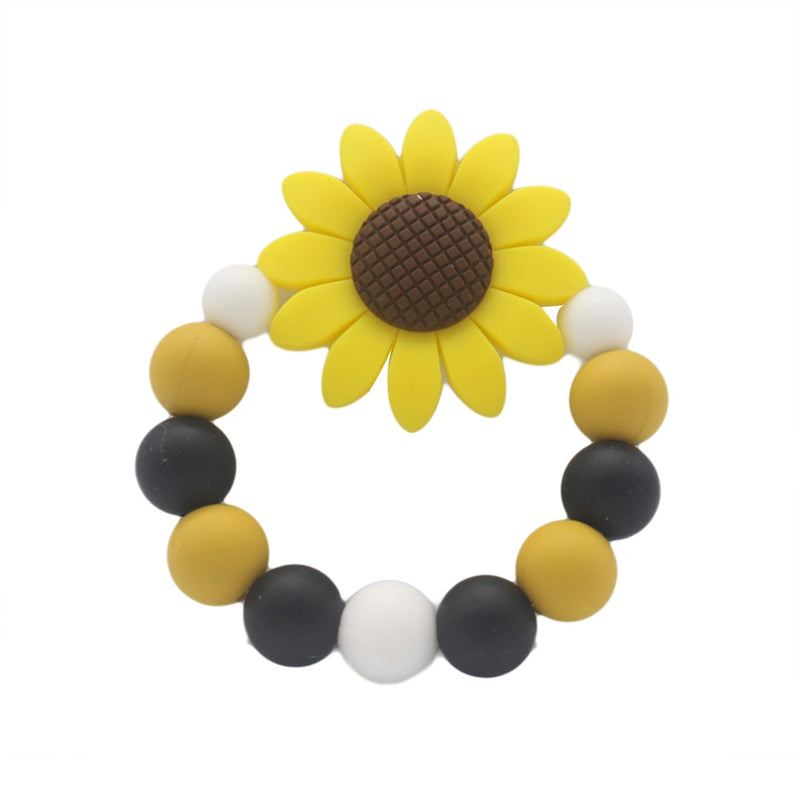 Squidgey Baby | Baby Silicon Teether Sunflower