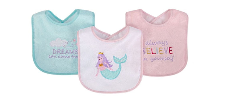 Hudson Baby | Mermaid Cotton and Polyester Bibs