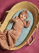 LFOH | Newcomer Baby Gown -Biscotti Speckle