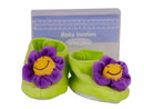 Baby Bow | Cotton Velour Flower Booties