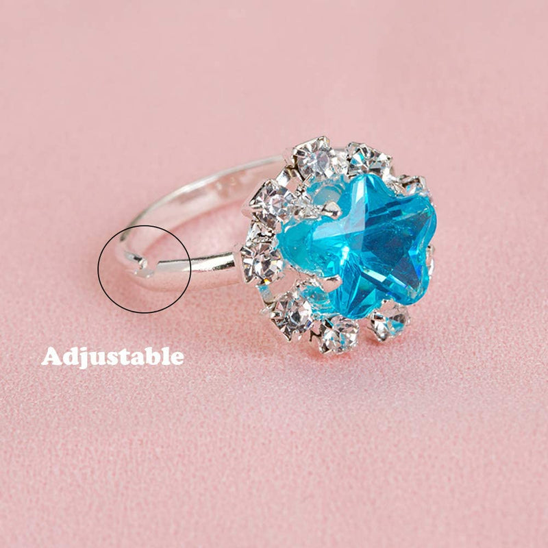 Little Girls Jewelry Rings with Rhinestone