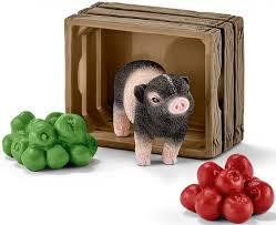 Schleich 42292 Mini-pig with apples
