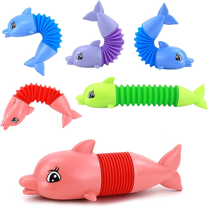 POP TUBE WITH LIGHT ,DOLPHINS RRP $4.99